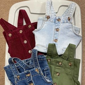 2T Overall Dresses- 3 NWT